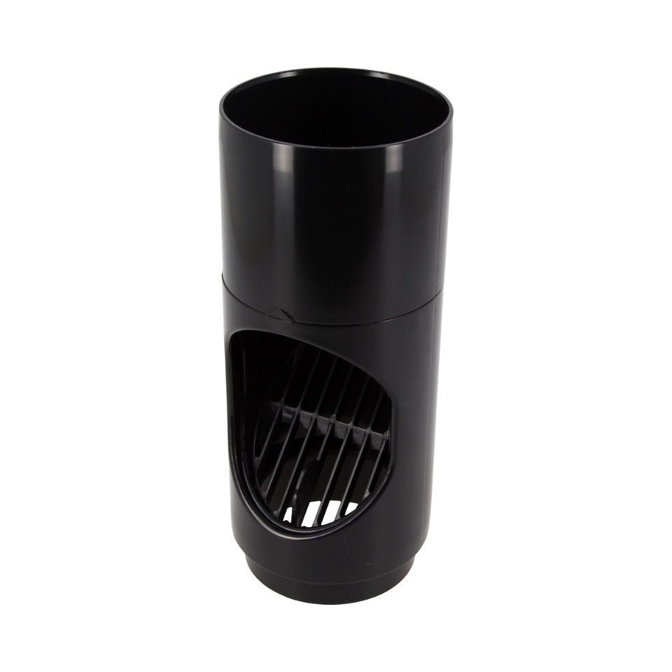 NICOLL Techtan PVC-Ti bladvanger d80 zwart