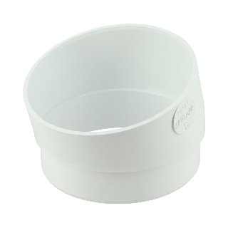 NICOLL Techtan PVC-Ti bocht 15° d80 kort m/s wit