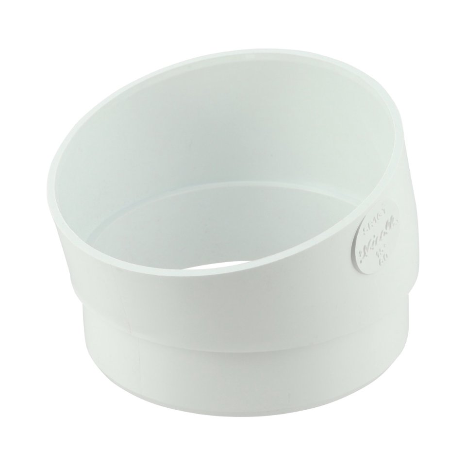 NICOLL Techtan PVC-Ti bocht 15° d80 kort m/s wit