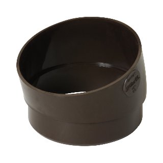 NICOLL Techtan PVC-Ti bocht 15° d80 kort m/s bruin