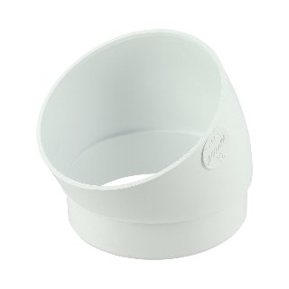 NICOLL Techtan PVC-Ti bocht 30° d80 kort m/s wit
