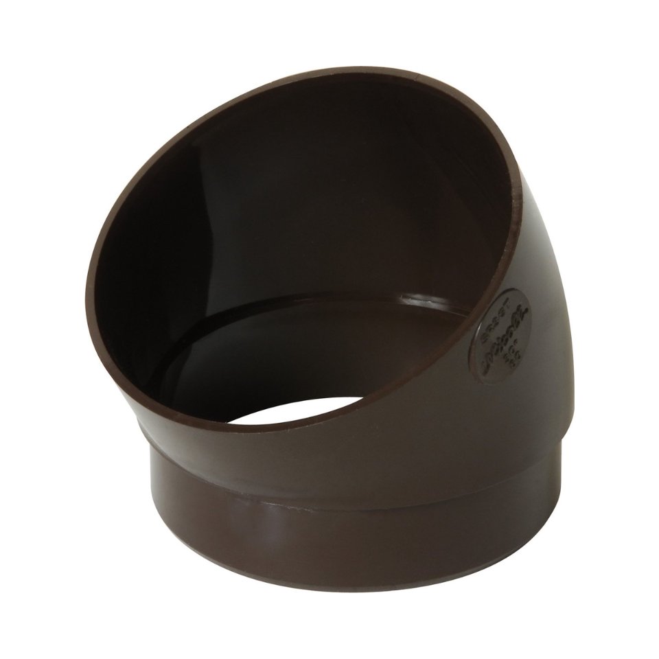 NICOLL Techtan PVC-Ti bocht 30° d80 kort m/s bruin