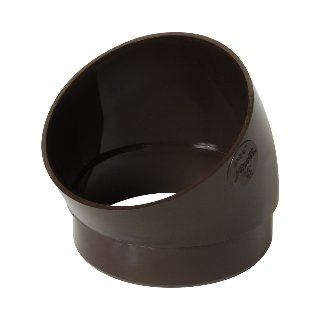 NICOLL Techtan PVC-Ti bocht 30° d80 kort m/s bruin