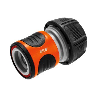 Gardena slangstuk 3/4" met stop