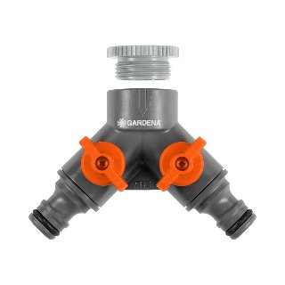 Gardena 2-weg ventiel + kranen