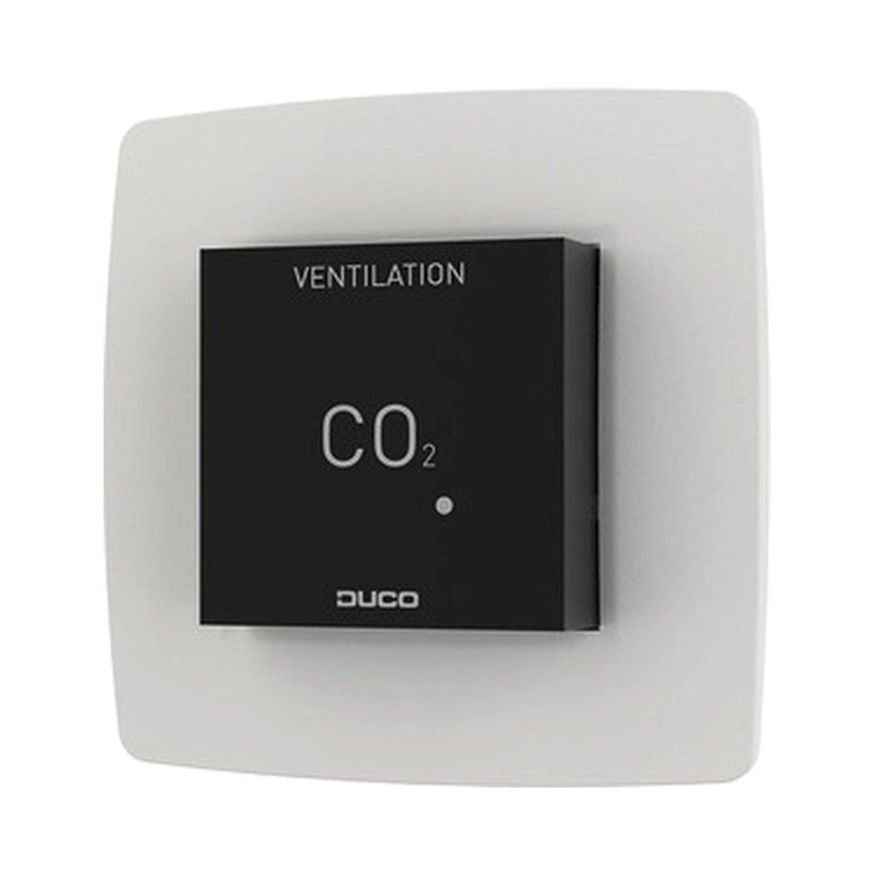 CO2 Ruimtesensor z bediening RF/Wired zw