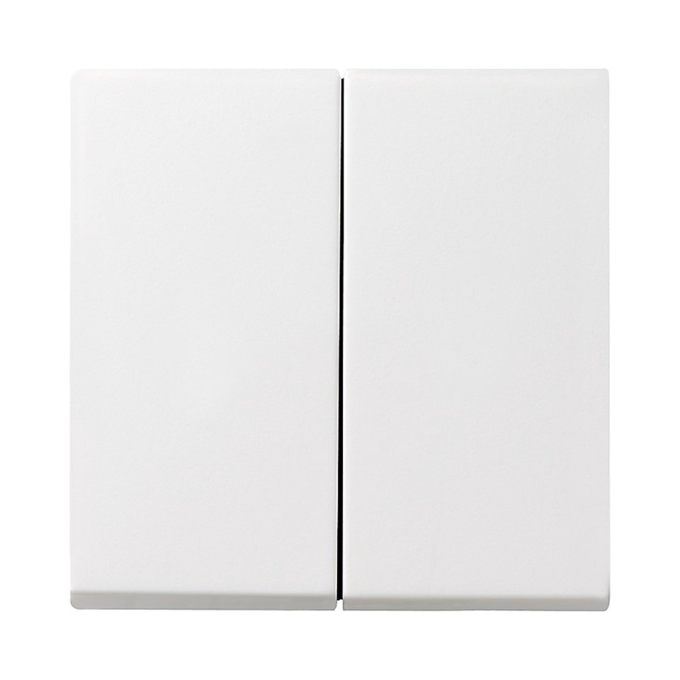 GIRA afdekplaat, dubbele wip, wit, type 55