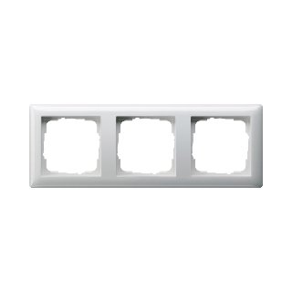 GIRA afdekraam, 3-voudig, wit, type 55