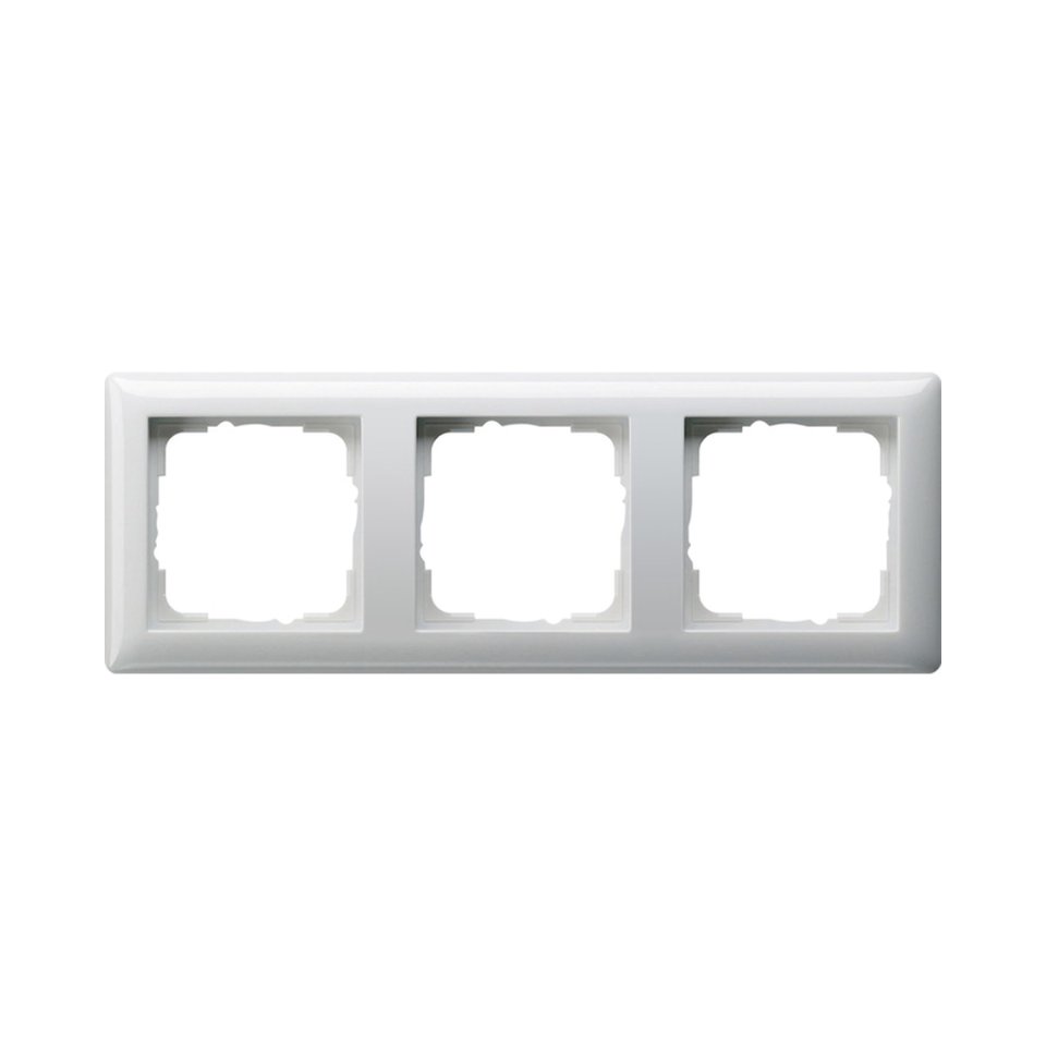 GIRA afdekraam, 3-voudig, wit, type 55