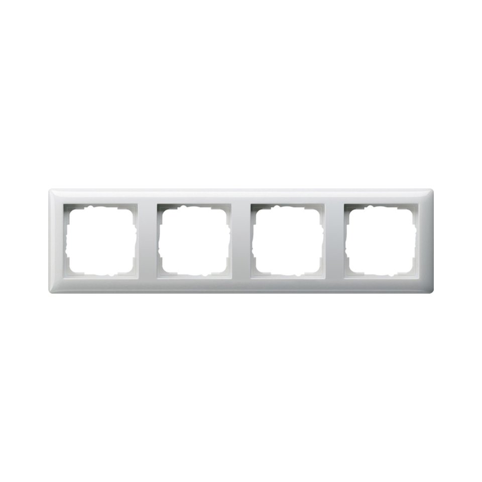 GIRA afdekraam, 4-voudig, wit, type 55