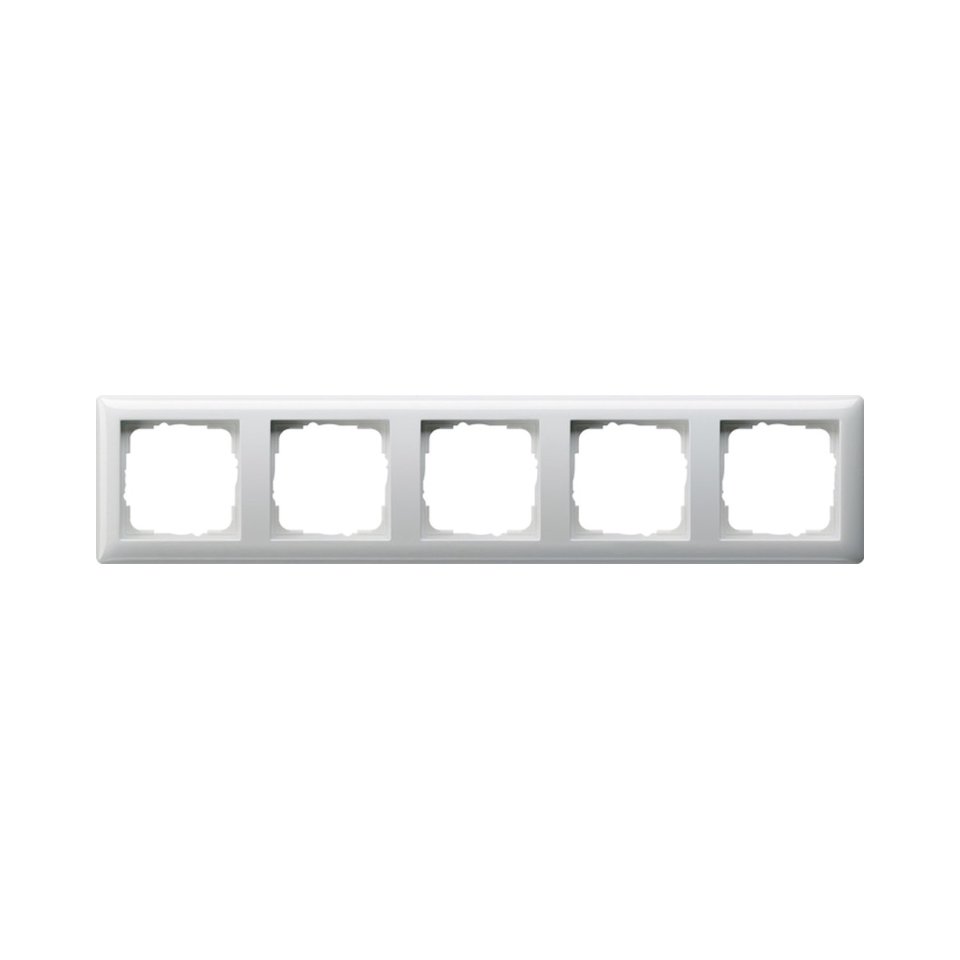 GIRA afdekraam, 5-voudig, wit, type 55