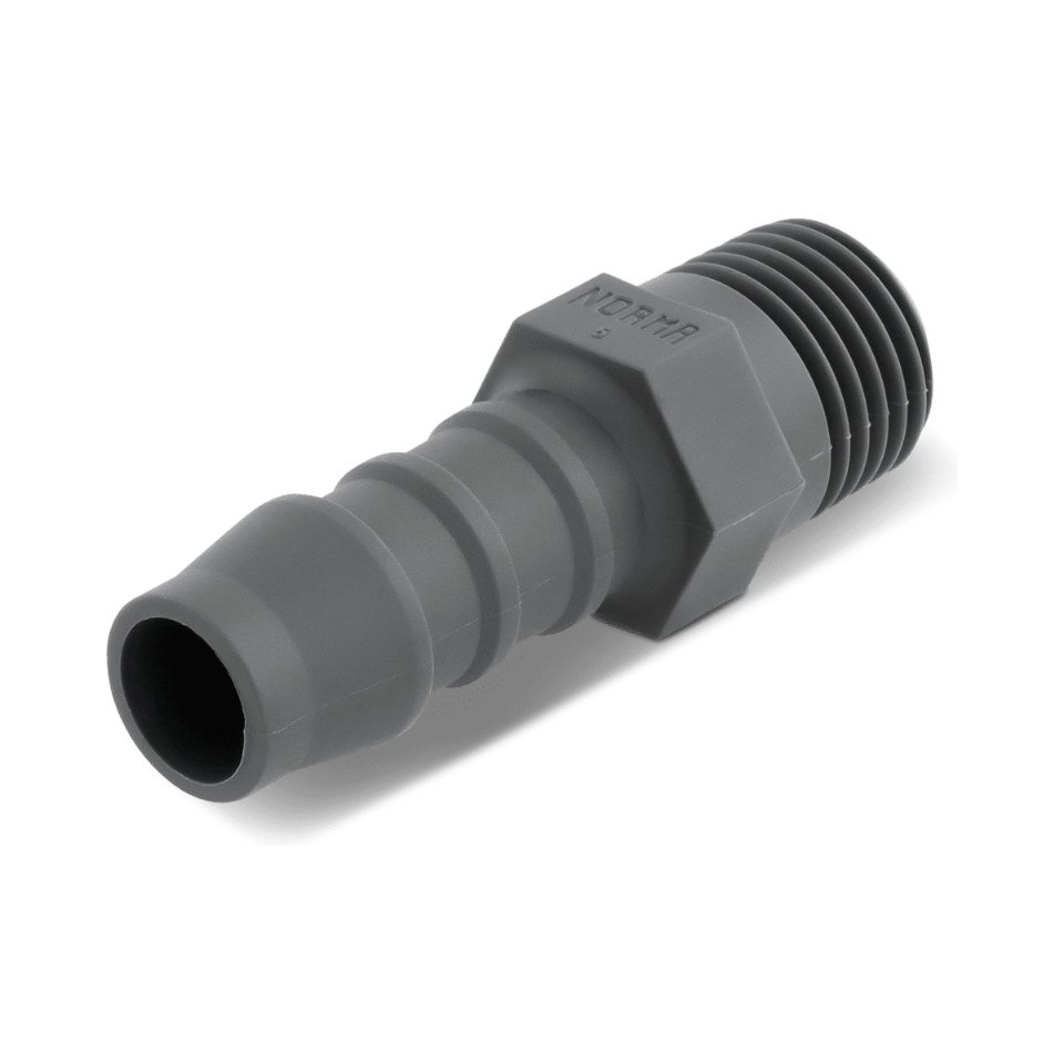 Normaplast slangpilaar 10mm x 3/8" bu.dr.