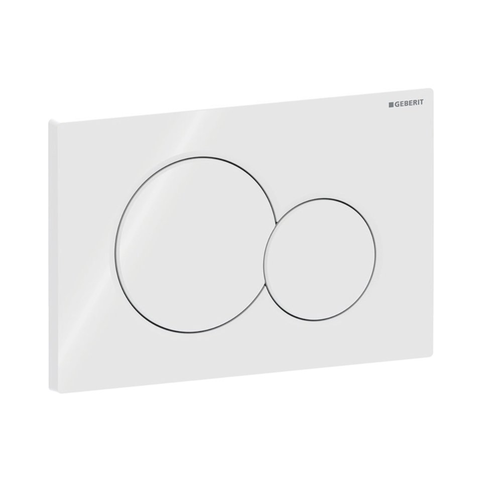 Geberit Sigma 01, bediening, wit, 2kn