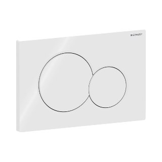 Geberit Sigma 01, bediening, wit, 2kn