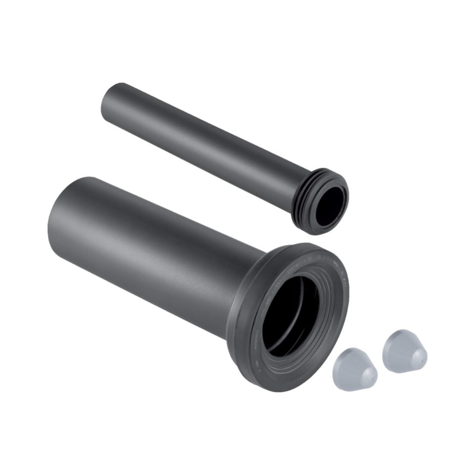 Geberit aansluitgarn. PE voor wandcloset Ø90mm verlengd 10cm