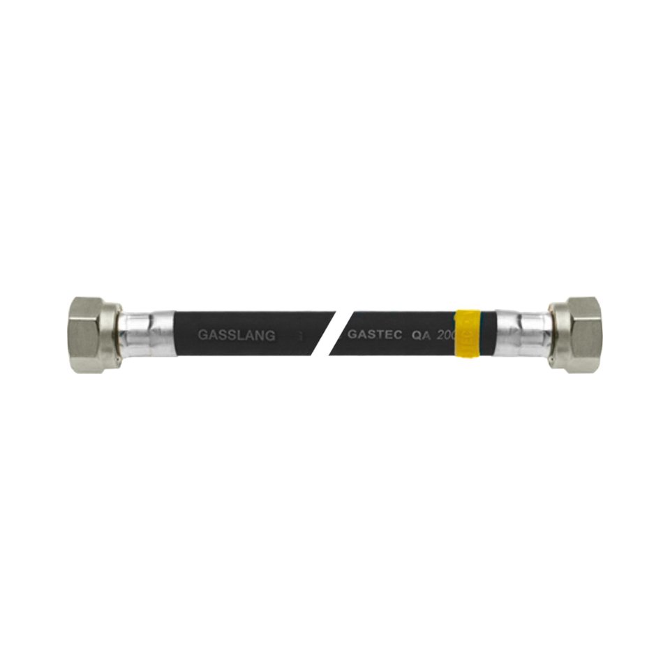 Universele zwarte gasslangset  80 cm