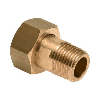 2-delig puntstuk 3/4" x 1/2" buitendraad