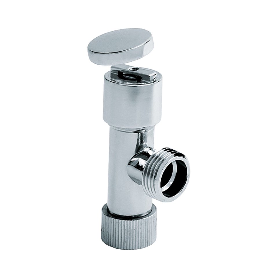 T-beluchter 1/2" binnendraad x 1/2" buitendraad verchroomd