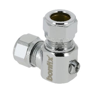 Minikogelkraan haaks knel 12x10 (schroevendraaier)