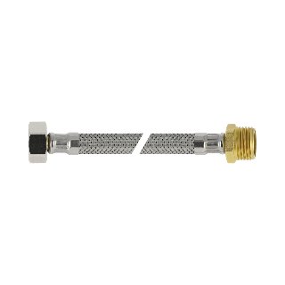 RVS flex. aansluitleiding 35cm 3/8"bi. x 3/8"bu.