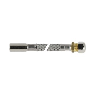 RVS flex. aansluitleiding 35cm 10mm instk x12 knel