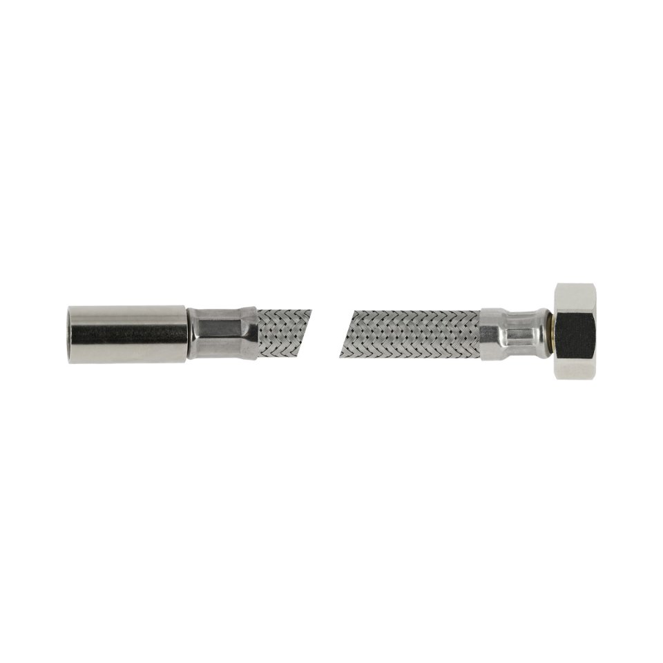 RVS flex. aanlsuitleiding 50cm 15mm instk x 3/8bi.