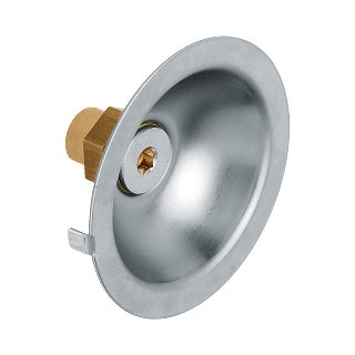RVS Gevelkom 1/2" binnen x 15 mm.