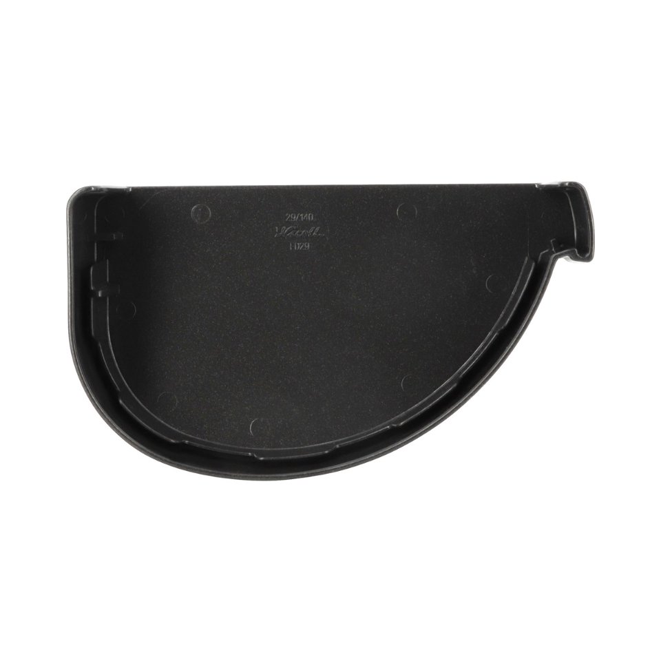 NICOLL Techtan Vodalis LG29 PVC-Ti eindstuk goot rechts graf