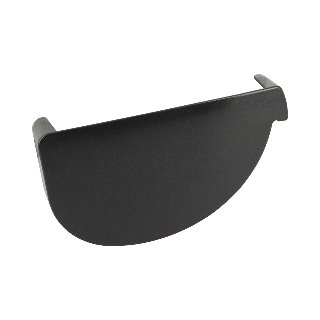 NICOLL Techtan Vodalis LG29 PVC-Ti eindstuk goot links grafi
