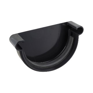 NICOLL Techtan LG25 PVC-Ti eindstuk goot met rubber inlage a
