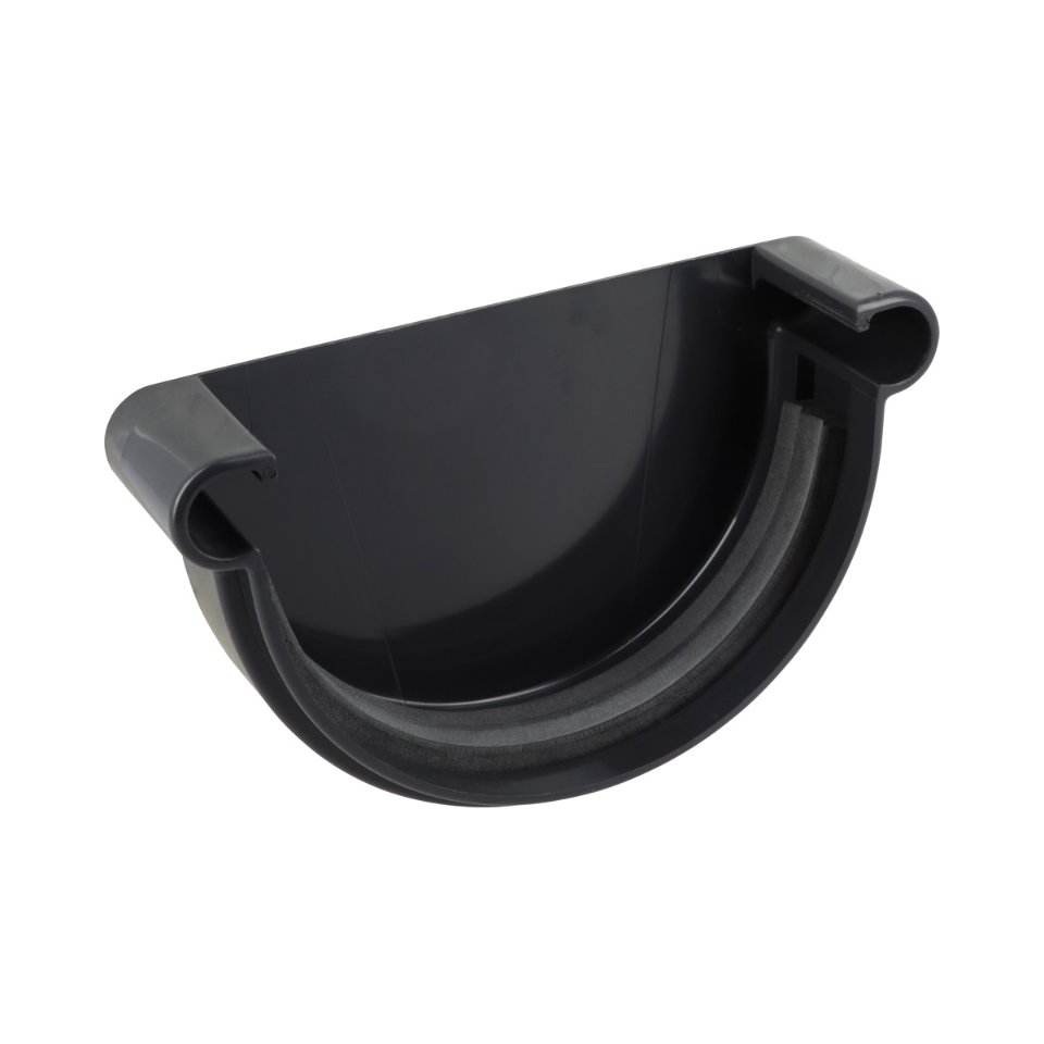 NICOLL Techtan LG25 PVC-Ti eindstuk goot met rubber inlage a