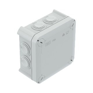 Kabeldoos T60, M25, 6mm² 500V, IP66 114x114x57, lichtgrijs 7