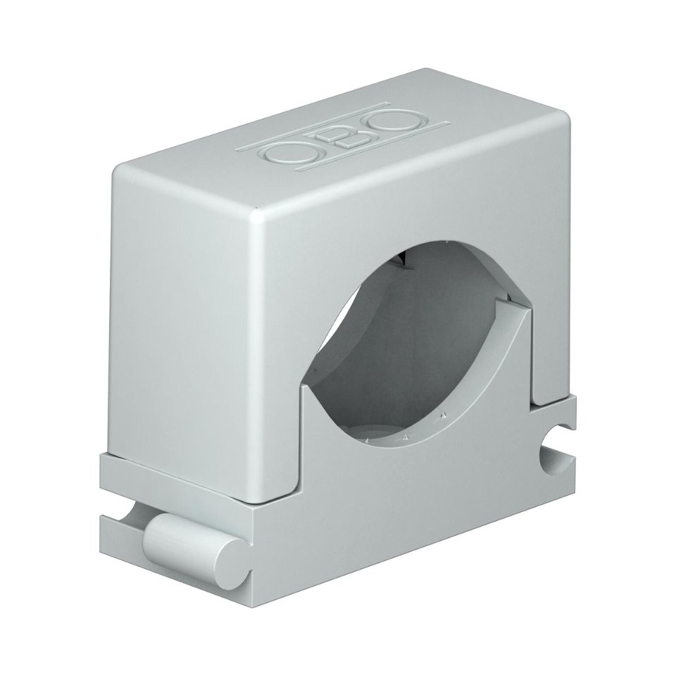Rijg-druk-zadel  12-20mm Polyamide, PA  lichtgrijs