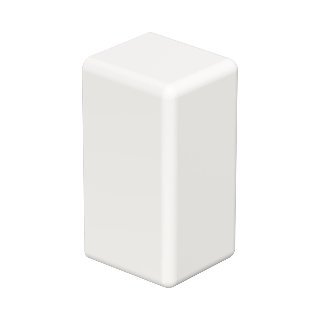 Eindstuk 10x20mm PVC z-wit