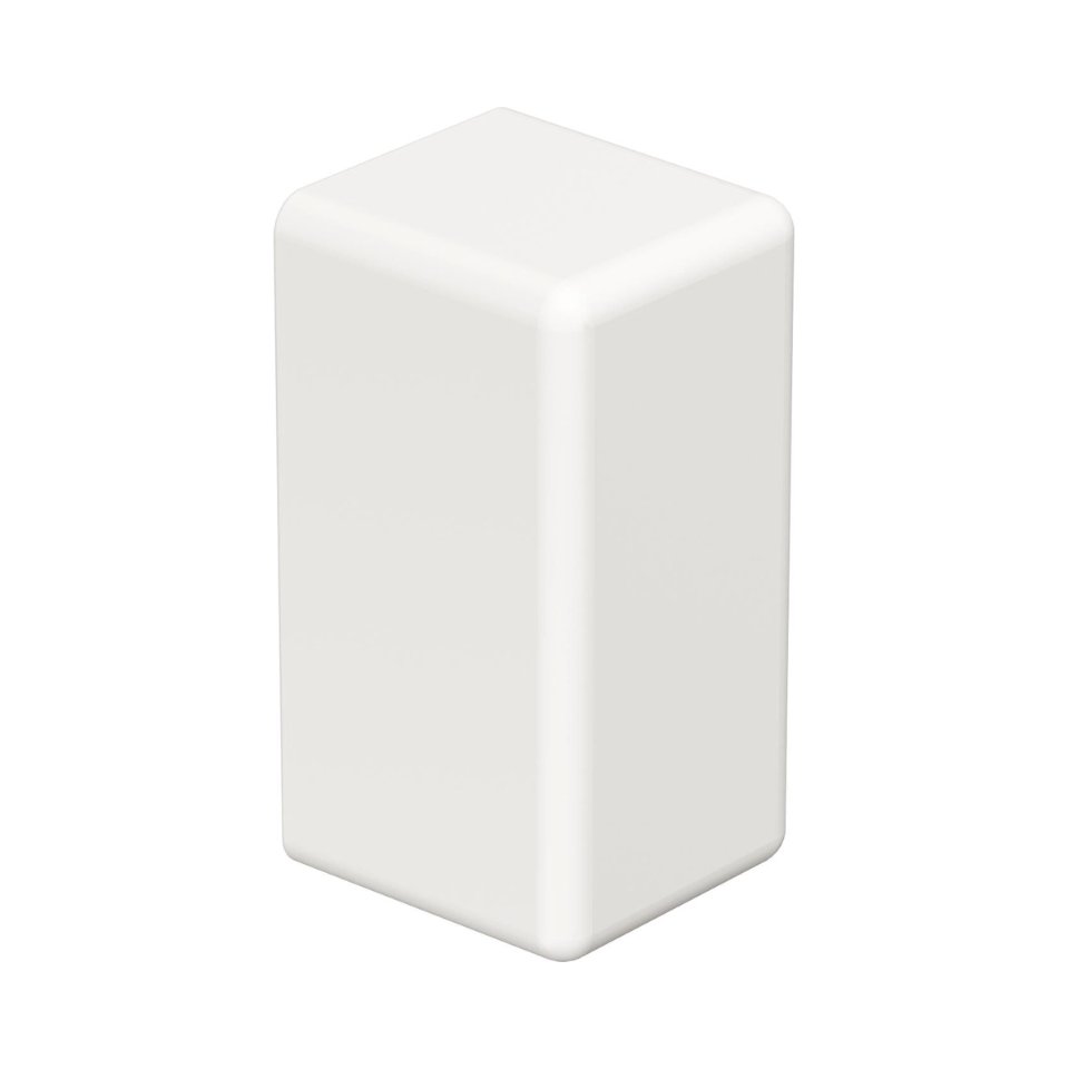 Eindstuk  10x20mm PVC  z-wit