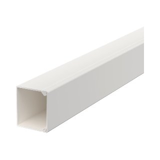 Wand+plafondkanaal + deksel + bodemperf. 30x30x2000 PVC z-w