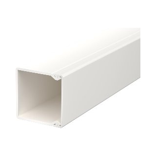 Wand+plafondkanaal + deksel + bodemperf. 40x40x2000 PVC  z-w