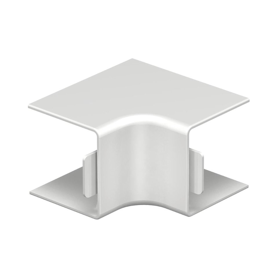 Binnenhoek  30x30mm PVC  z-wit