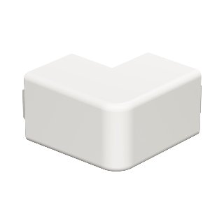 Buitenhoek 30x30mm PVC z-wit