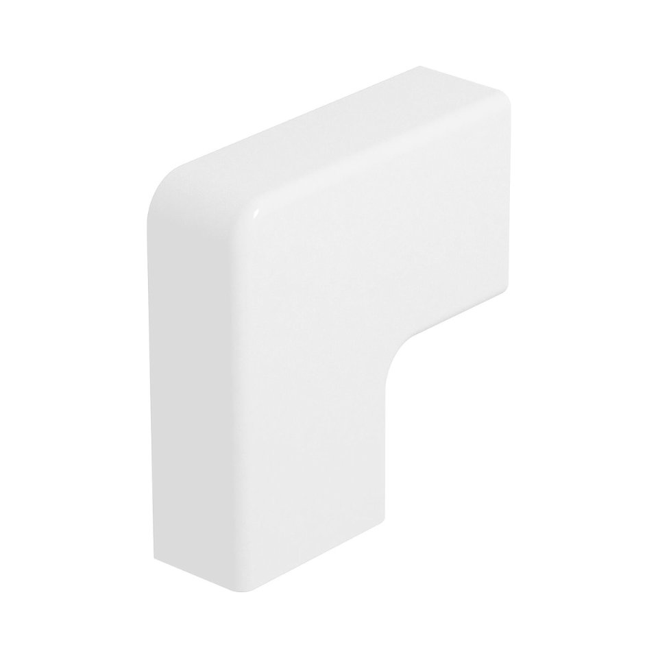 Platte hoek WDK13025  15x50x50mm PC/ABS z-wit