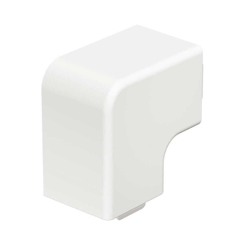 Deksel platte hoek  30x30mm PVC  z-wit