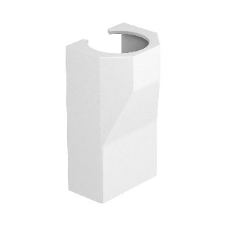 Buisadapter 16mm WDK13025 15x27x50mm PC/ABS z-wit