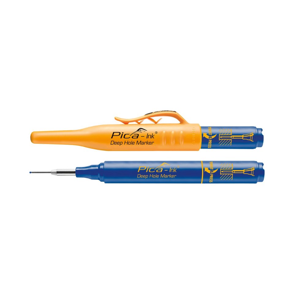 Pica 150/41 Markeerstift voor diepe gaten blauw