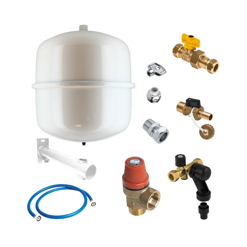 BONFIX 99045 CV Ketelaansluitpakket wit expansievat