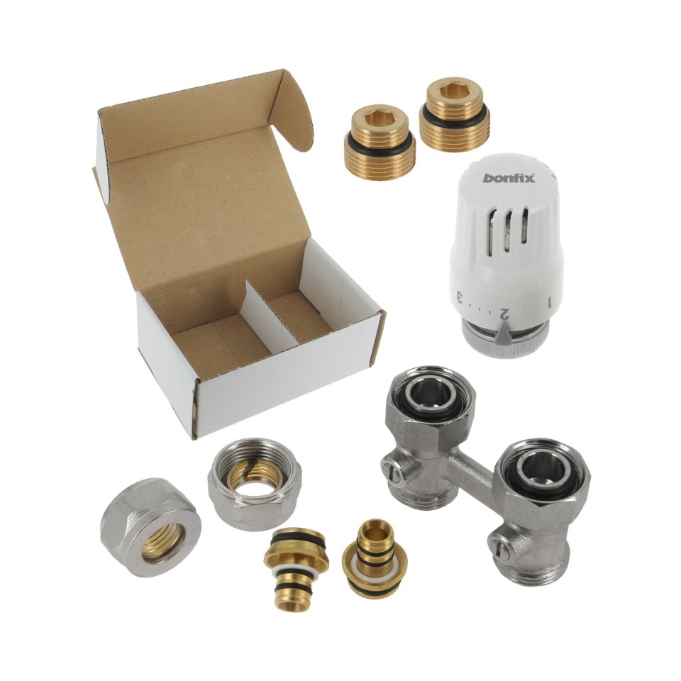 BONFIX 99509 Radiator aansluitset vloer recht