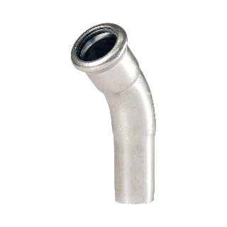 BONFIX M-Press RVS Insteekbocht 45° 54 mm.