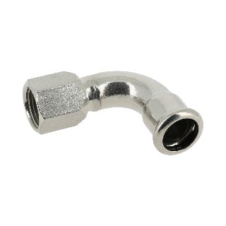 BONFIX M-Press RVS Bocht 90° 3/4 binnendraad x 22 mm.