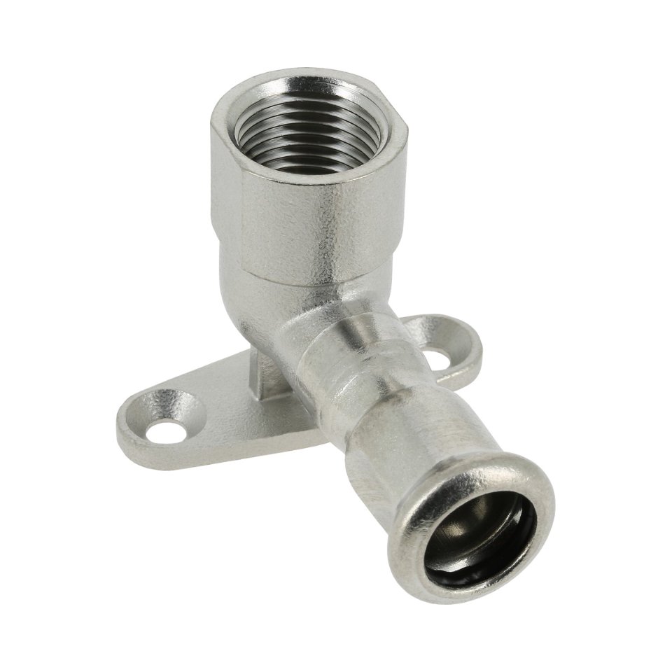 BONFIX M-Press RVS Muurplaat 1/2 binnendraad x 15 mm.
