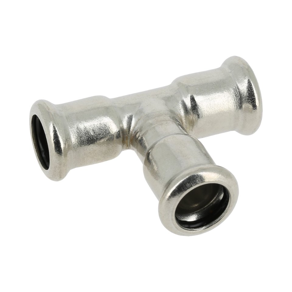 BONFIX M-Press RVS T-stuk 35