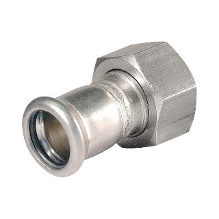 BONFIX M-Press RVS 2-del kop. 3/4" x 15 rvs wartel